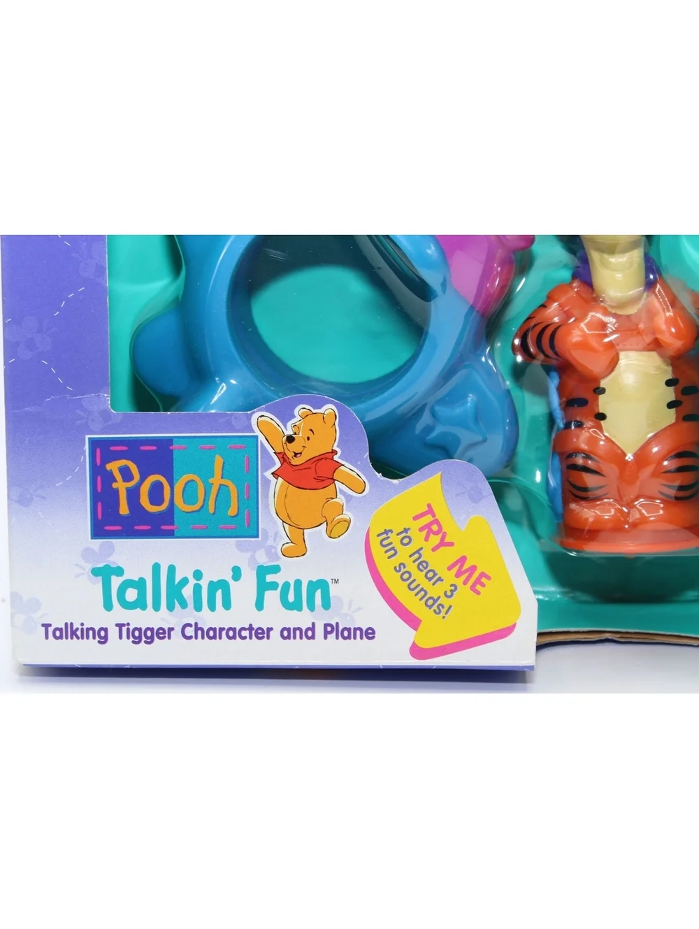 NIB VTG Disney Pooh Talkin' Fun Talking Tigger Character And Plane Toy 9-36 Mo.